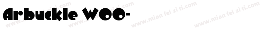 Arbuckle W00字体转换